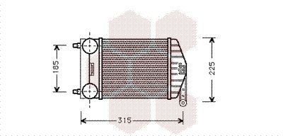 VAN WEZEL Kompressoriõhu radiaator 17004189